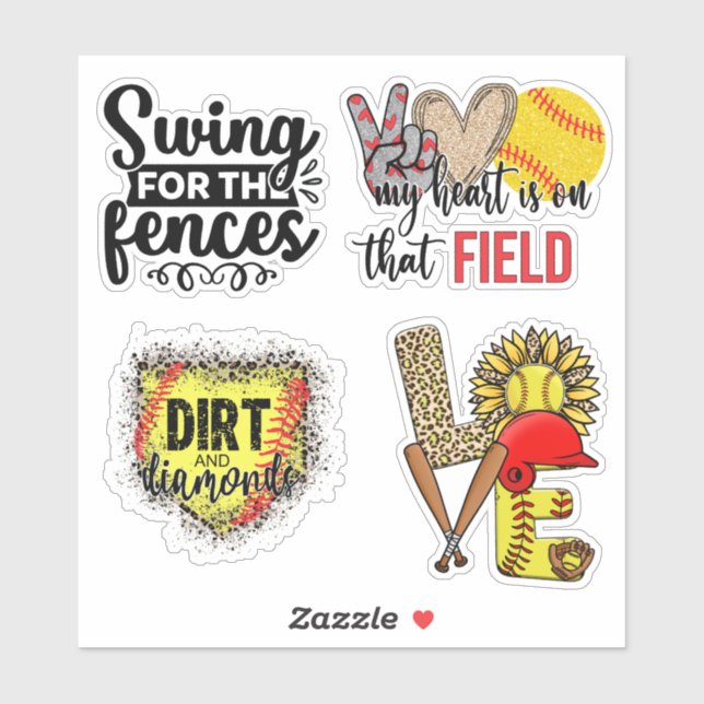 Love of Softball Sticker (Sheet)