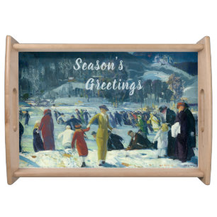 Love of Winter by George Wesley Bellows Serving Tray