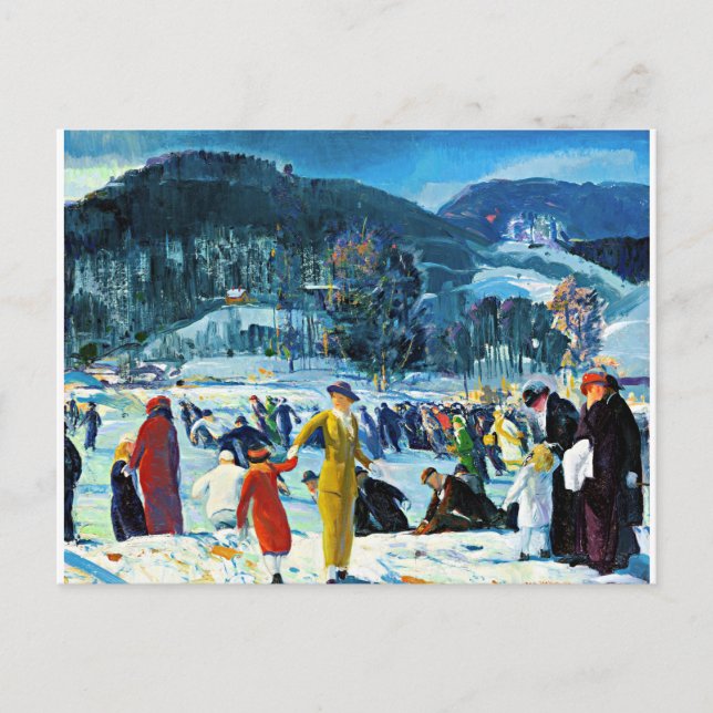 Love of Winter, fine art painting, Postcard (Front)