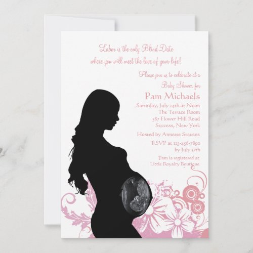 Love of Your Life Pink Baby Shower Invitation