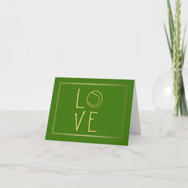 Love Off The Court Tennis Greeting Card (Front)
