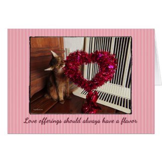 Love Offerings Somali Cat Card