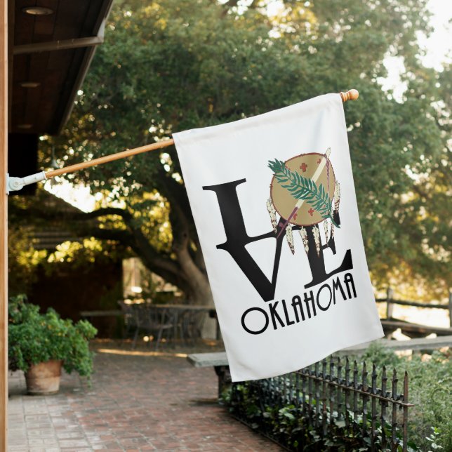 LOVE Oklahoma  House Flag (In SItu)