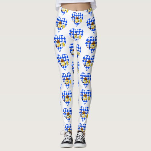 love oktoberfest emoji leggings