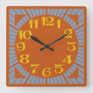 LOVE OLD CLASSIC COLORS by MASANSER PIXELAT Square Wall Clock