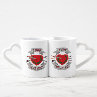 Love Omnia Vincit Coffee Mug Set