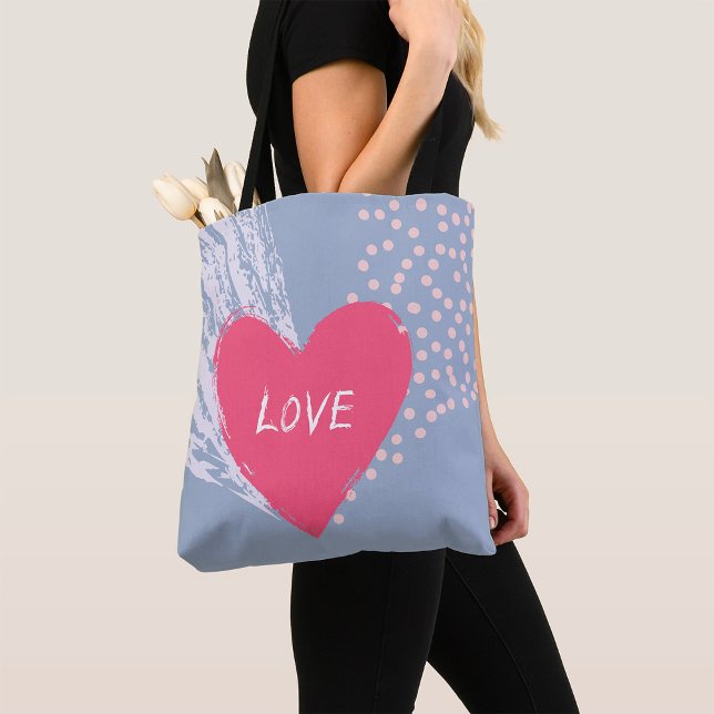 Love On A Heart Tote Bag (Creator Uploaded)