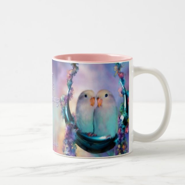 Love On A Moon Swing Mug (Right)