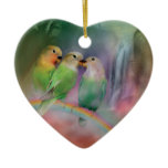 Love On A Rainbow Heart Ornament