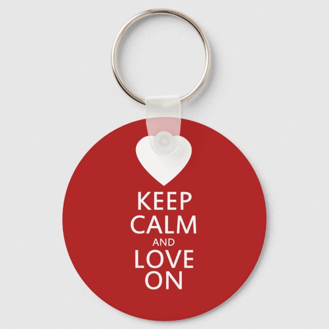 Love on for Valentines day Keychain (Front)