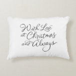 LOVE ON FRONT & CHRISTMAS ON BACK  PILLOW<br><div class="desc">CHECK OUT MY MATCHING CARD AT THIS STORE IF YOU LIKE THIS COOL PILLOW.</div>