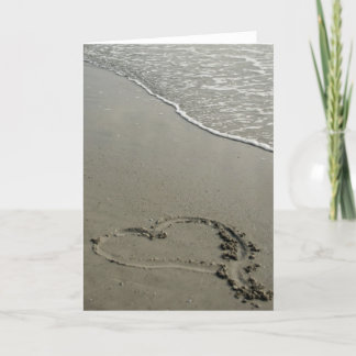 Love on the Beach Blank Greeting Card