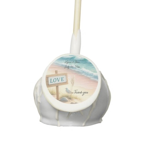 Love on the Beach Cake Pop