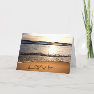 Love on the Beach Greeting Card