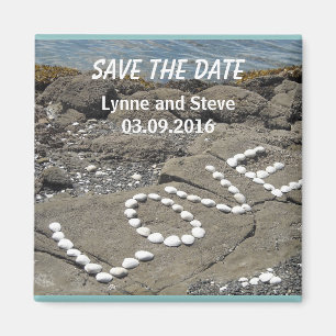 Love on the Beach Save the Date Magnet