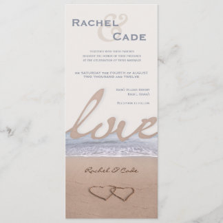 Love on the Beach Wedding Invitations