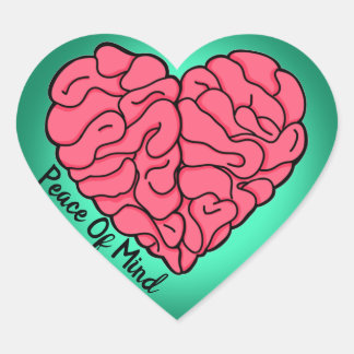 Love on the brain heart sticker