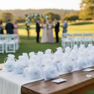 'Love on the Green - Forever Seen' Wedding Favors  Golf Balls