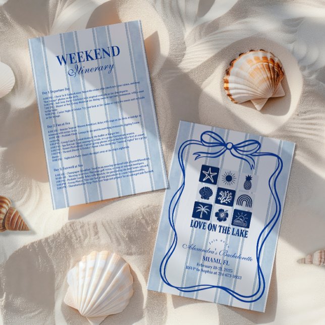 Love on the Lake Bachelorette Bash Invitation (Creator Uploaded)