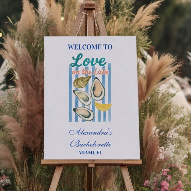 Love on the Lake Bachelorette Getaway Foam Board (Creator Uploaded)