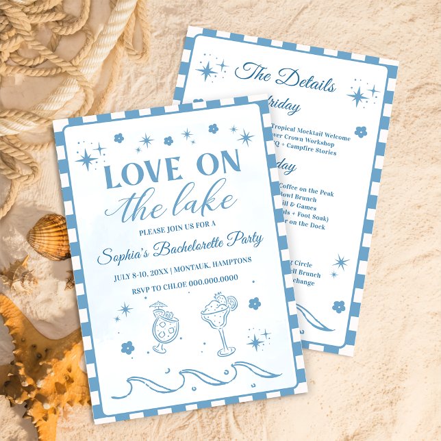 Love On The Lake Bachelorette Party Invitation (Creator Uploaded)
