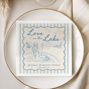 Love on the Lake Bachelorette Weekend Bridal Party Napkins