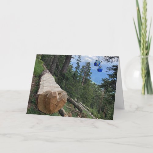 love on the mountainside greeting card