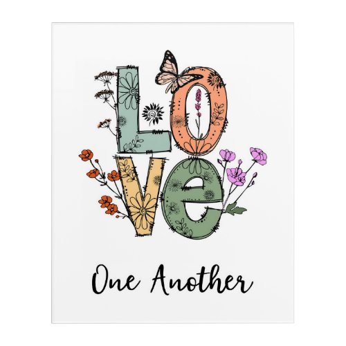 Love One Another Acrylic Print