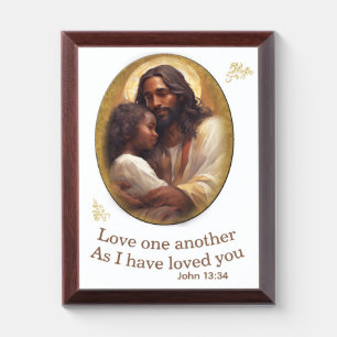 Love one another Bible verse Award Plaque