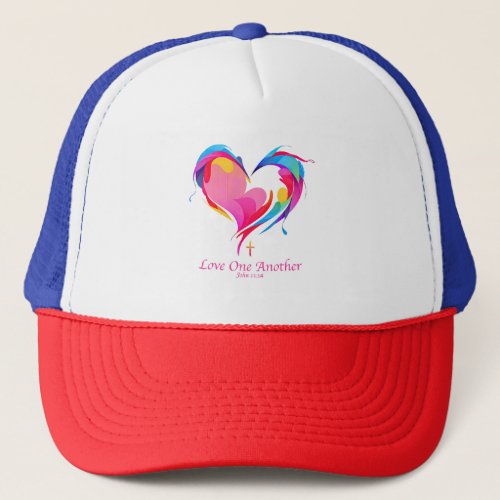 Love One Another Bible Verse John 1334  Trucker Hat