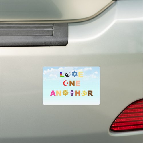 Love One Another Car Magnet