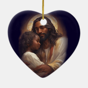 Love one another ceramic ornament