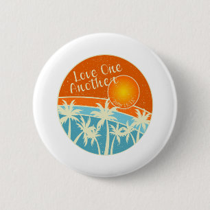 Love One Another Christian Design Button