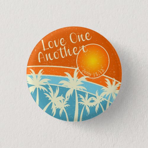 Love One Another Christian Design Button