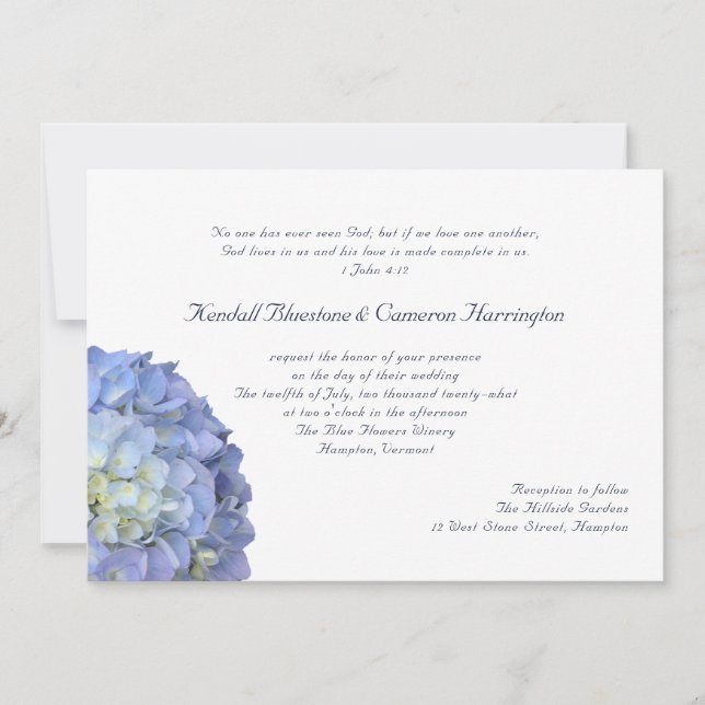 Love One Another Christian Scripture Wedding Invitation (Front)