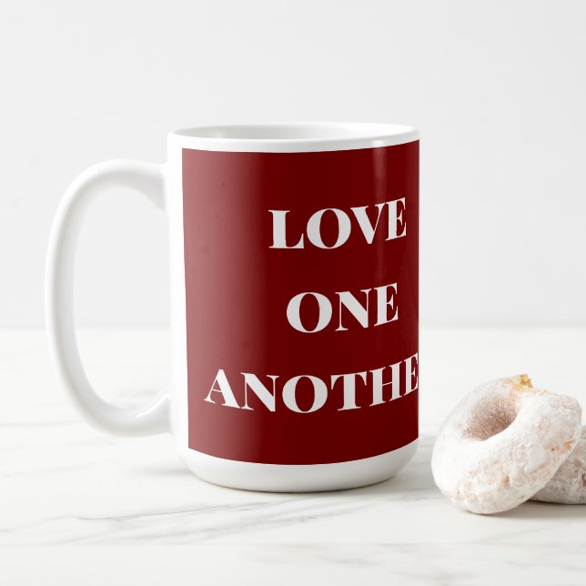 Love one another  coffee mug (With Donut)