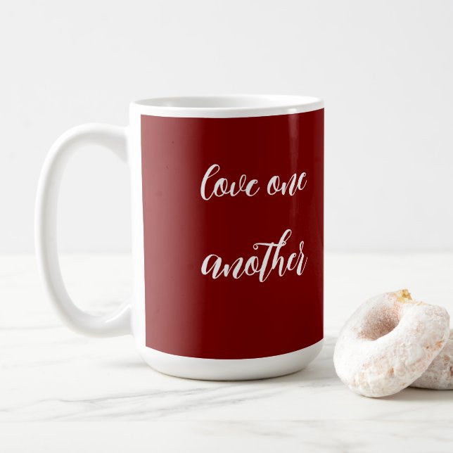 Love one another  coffee mug (With Donut)