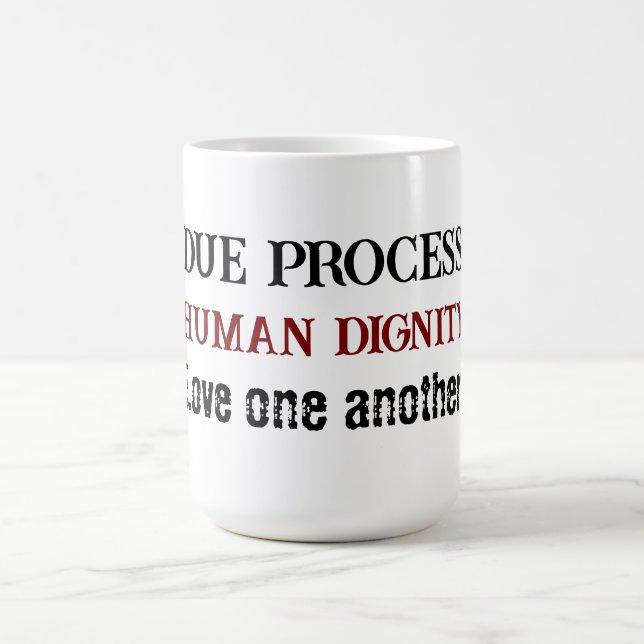 Love one another  coffee mug (Center)