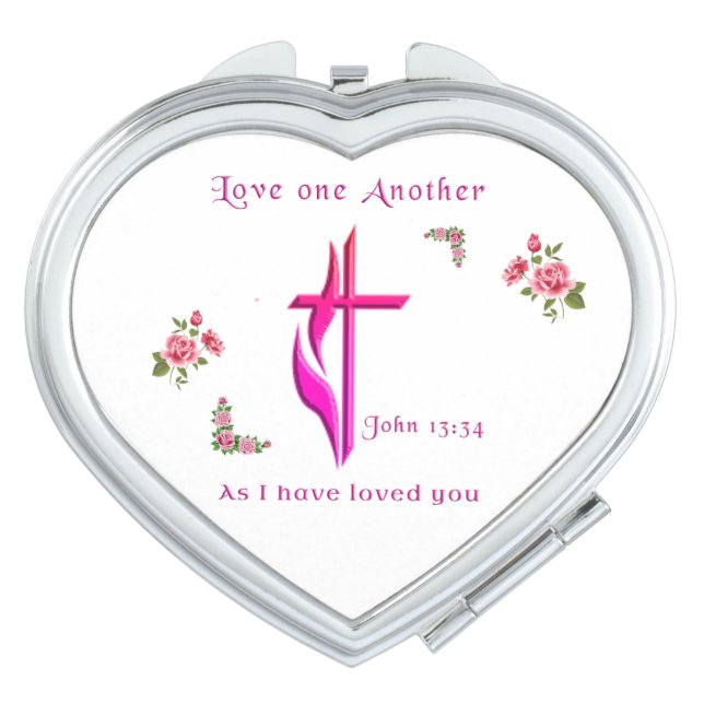Love one another compact mirror (Front)