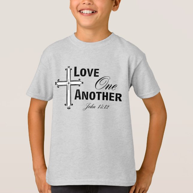 Love One Another Cross Boys Tee (Front)