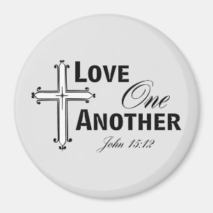 Love One Another Cross Magnet