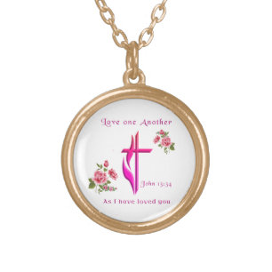 Love one another gold plated necklace