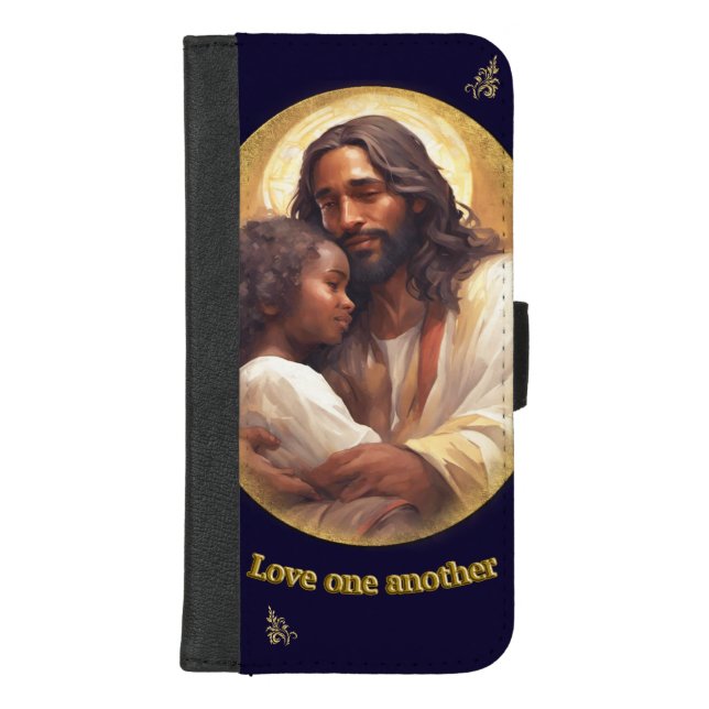 Love one another iPhone wallet case (Front)