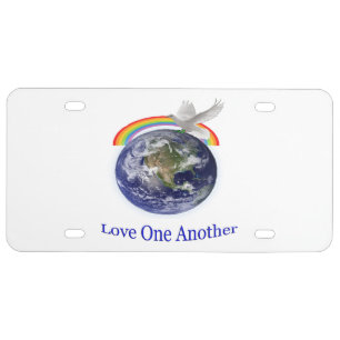 Love one another license plate