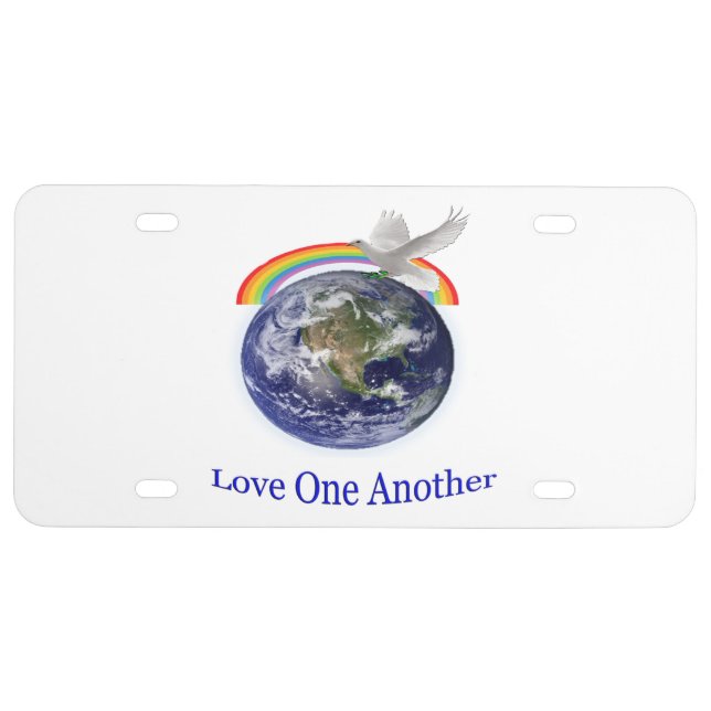 Love one another license plate (Front)
