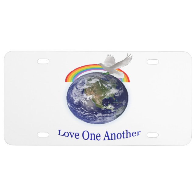 Love one Another License Plate (Front)