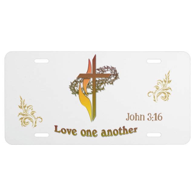 Love one another license plate (Front)