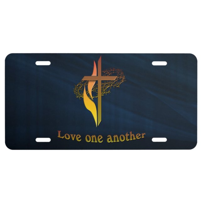 Love one another license plate (Front)