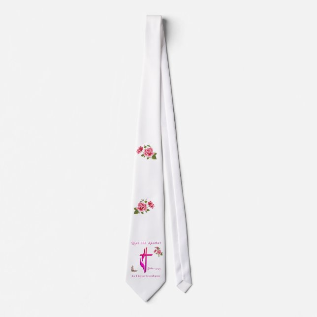 Love one another neck tie (Front)