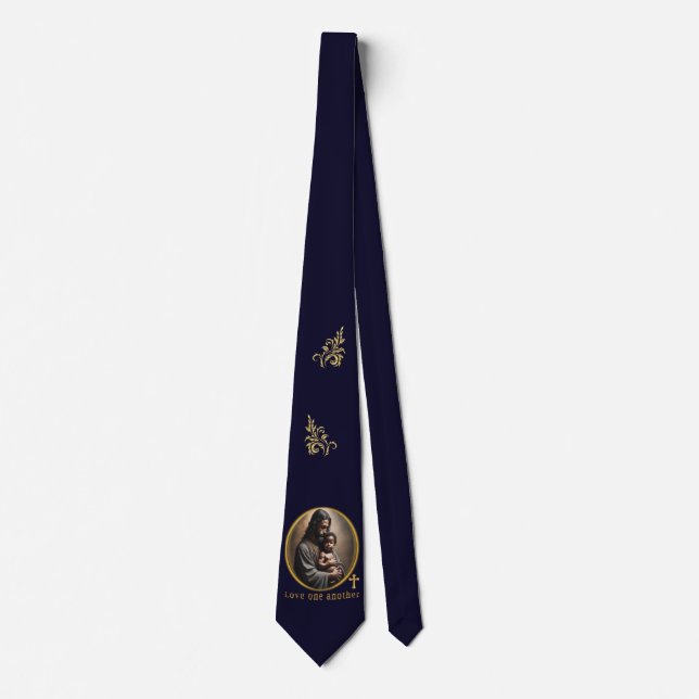 Love one another neck tie (Front)